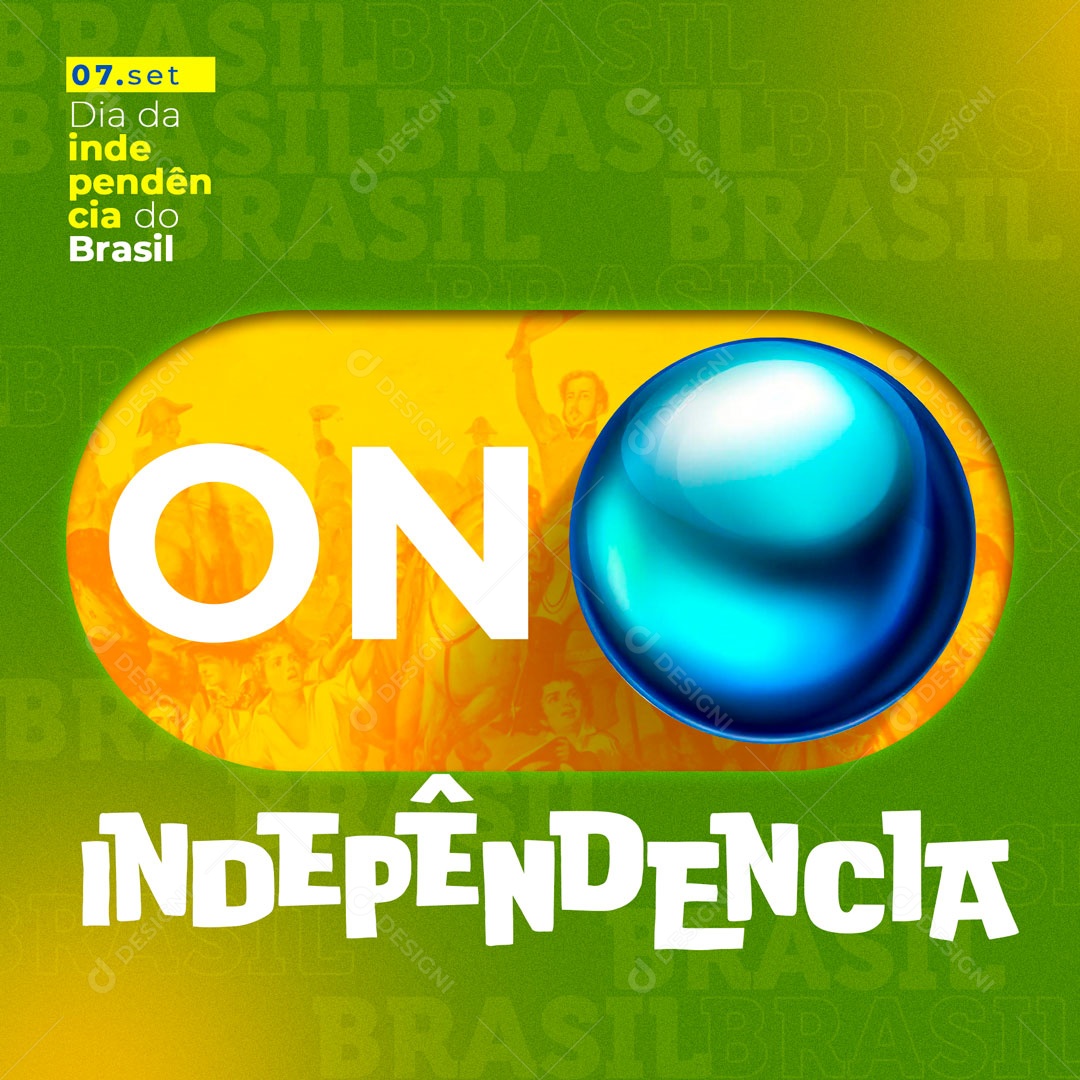 Social Media Dia Da Independência Do Brasil PSD Editável