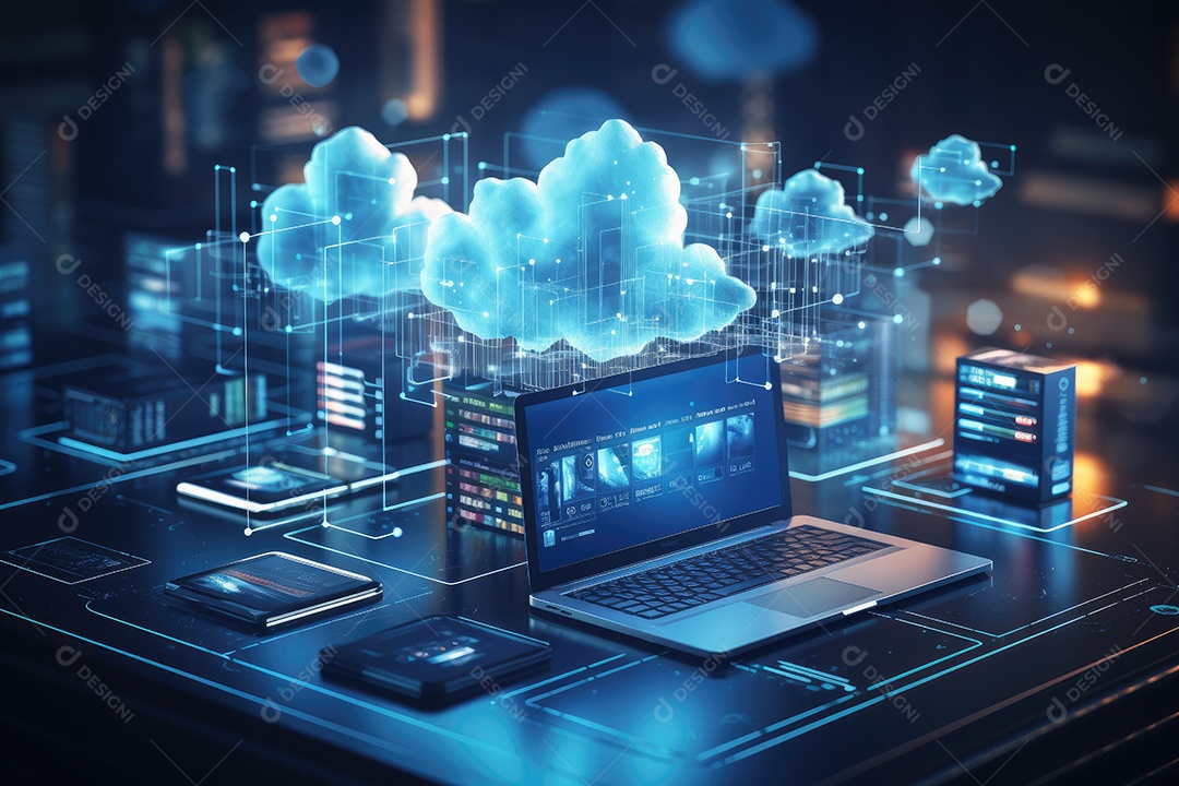 Processador de chipset de inteligência artificial em placa de circuito trabalhando em análise de dados aprendizado de máquina e conceito de tecnologia futurista IA generativa
