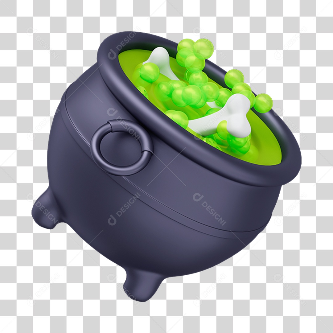 Caldeirão Halloween PNG Transparente