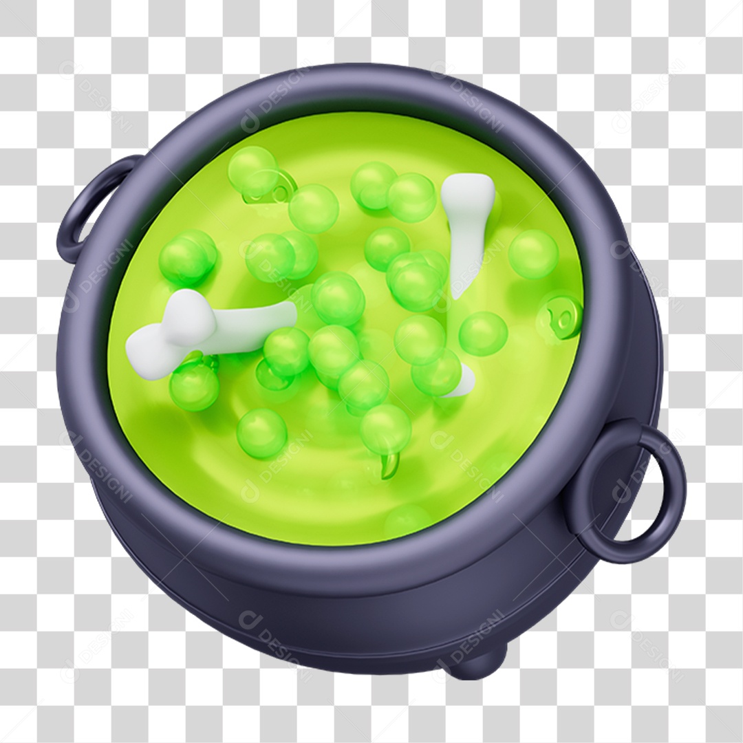 Caldeirão Halloween PNG Transparente