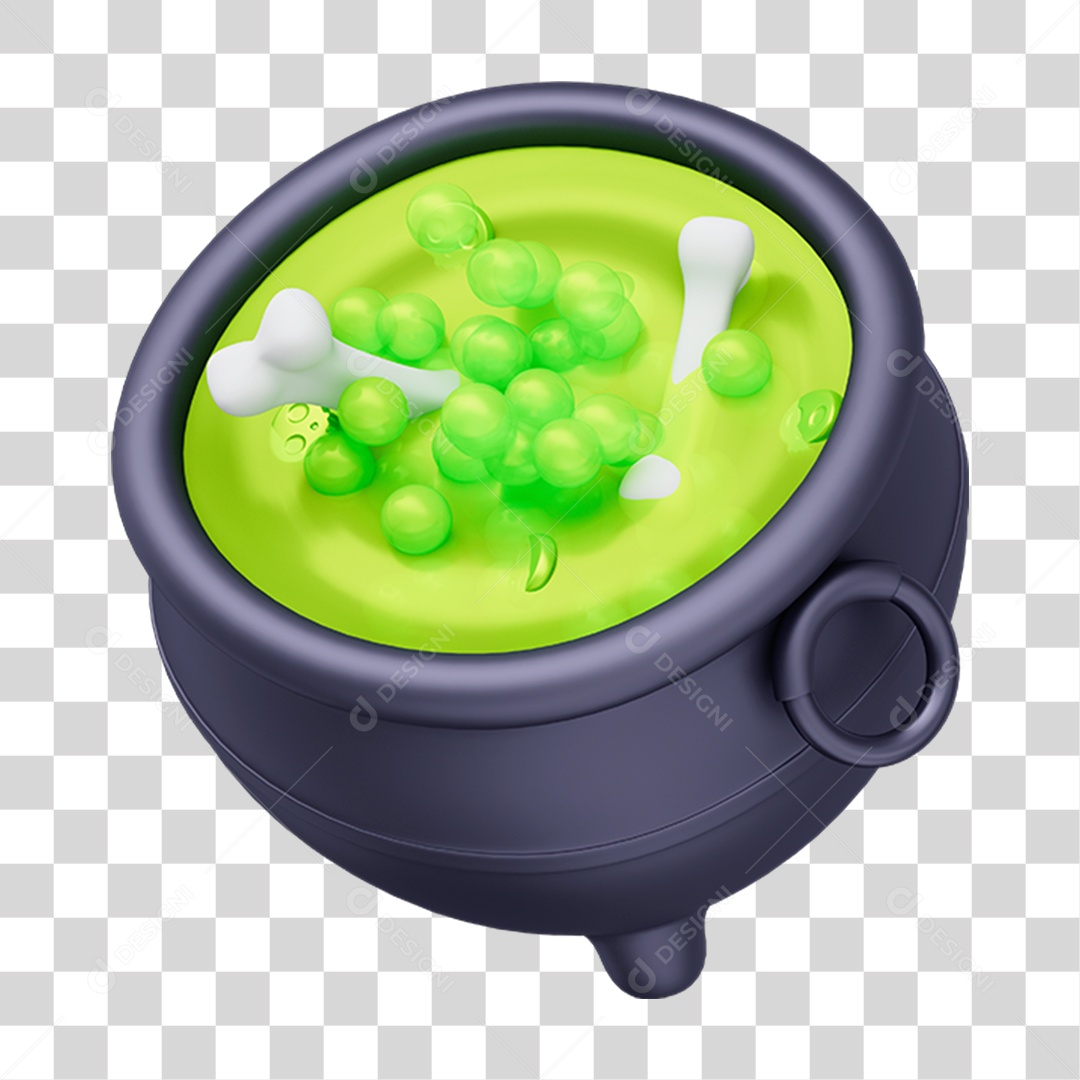 Caldeirão Halloween PNG Transparente