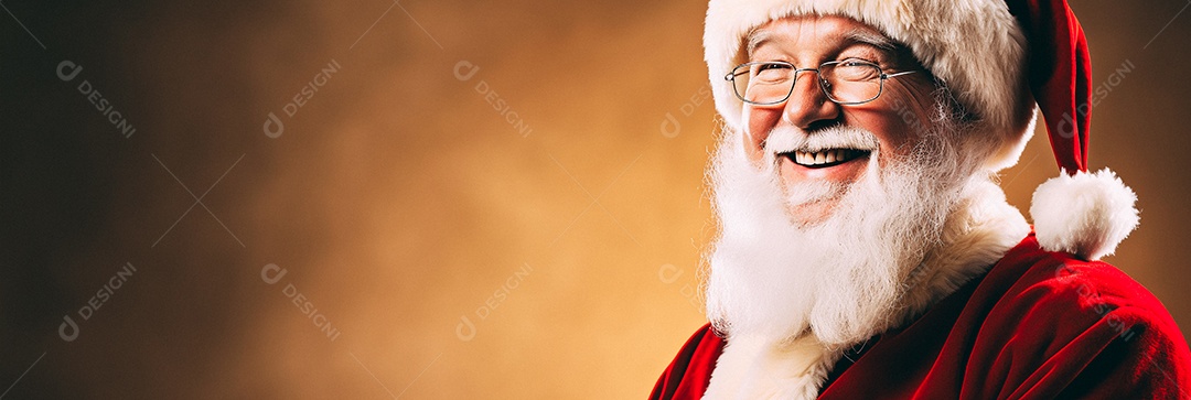 Papai Noel realmente sorridente