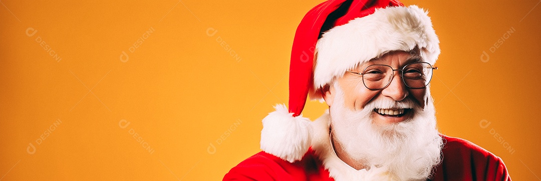 Papai Noel realmente sorridente