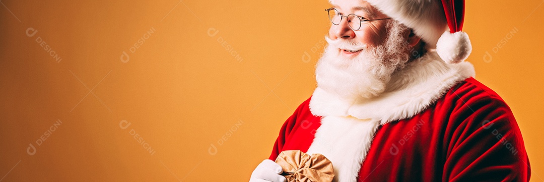 Papai Noel realmente sorridente