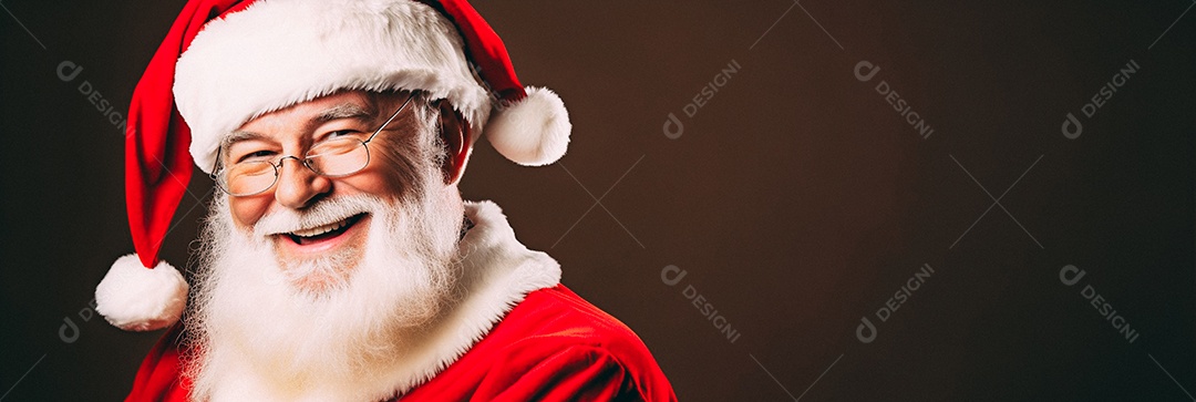 Papai Noel realmente sorridente