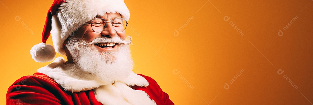 Papai Noel realmente sorridente