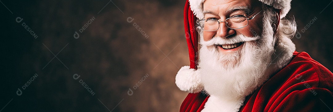 Papai Noel realmente sorridente