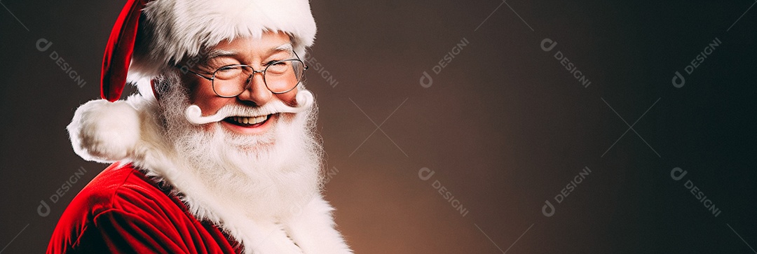 Papai Noel realmente sorridente