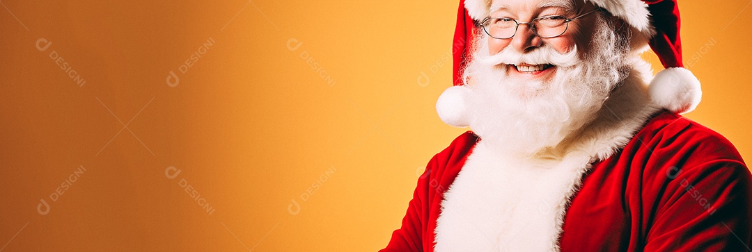 Papai Noel realmente sorridente