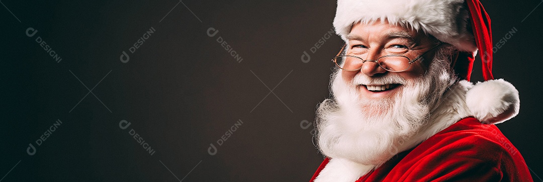 Papai Noel realmente sorridente