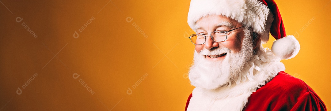 Papai Noel realmente sorridente