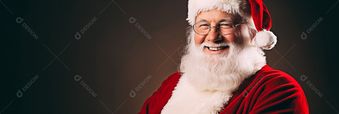 Papai Noel realmente sorridente