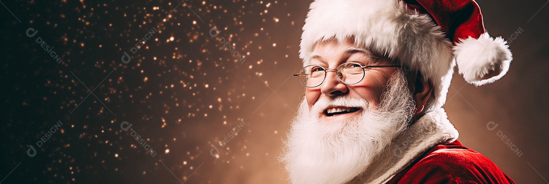 Papai Noel realmente sorridente