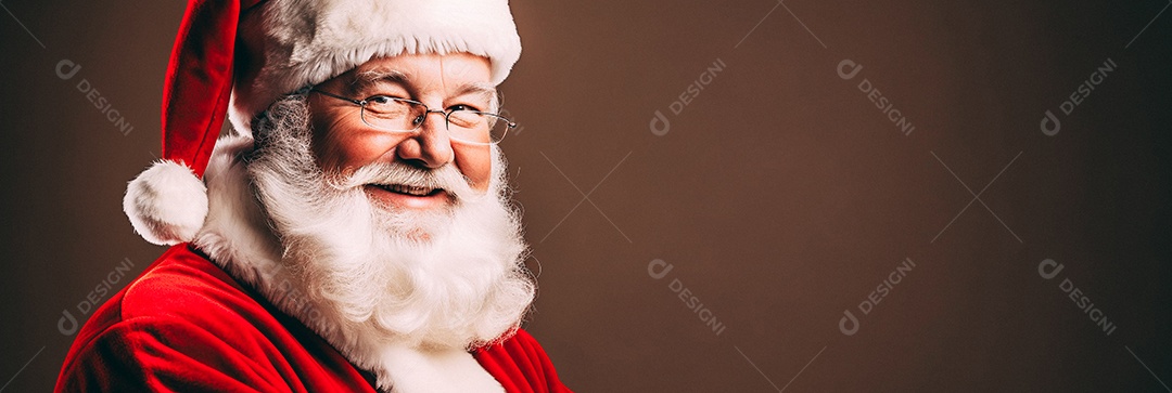 Papai Noel realmente sorridente