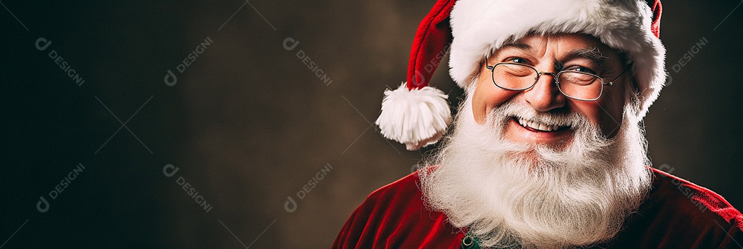 Papai Noel realmente sorridente