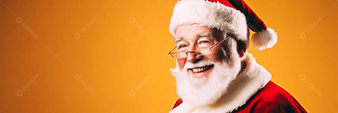 Papai Noel realmente sorridente