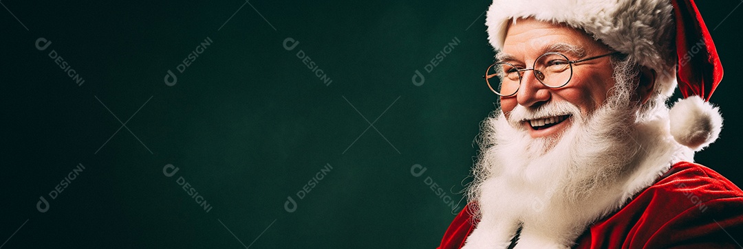 Papai Noel realmente sorridente