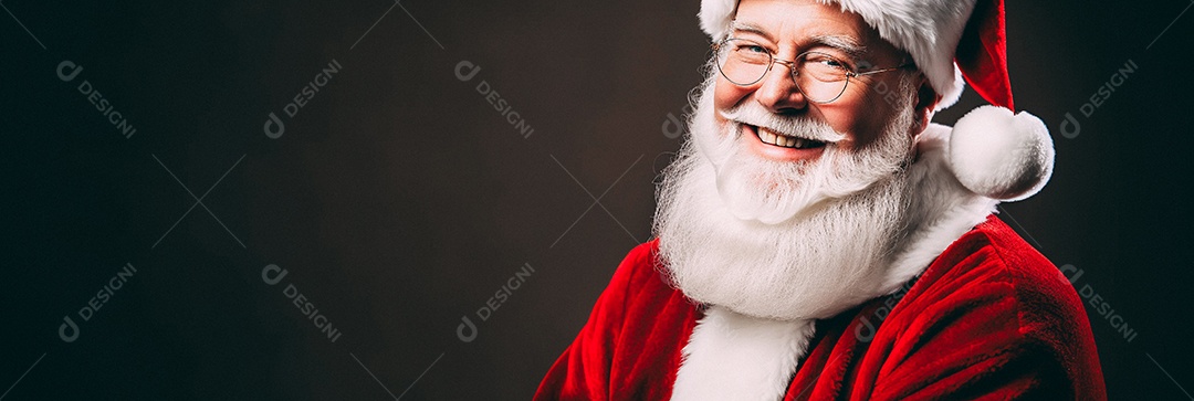 Papai Noel realmente sorridente