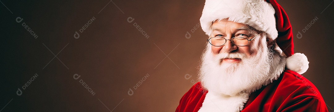 Papai Noel realmente sorridente