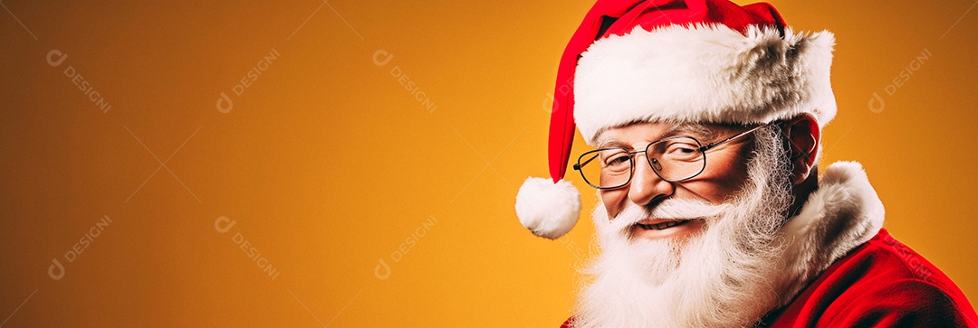 Papai Noel realmente sorridente