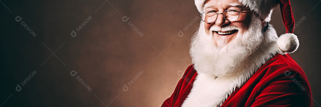 Banner papai noel feliz natal presentes presente arvore enfeites decoração fotos imagem JPG IA inteligência artificial