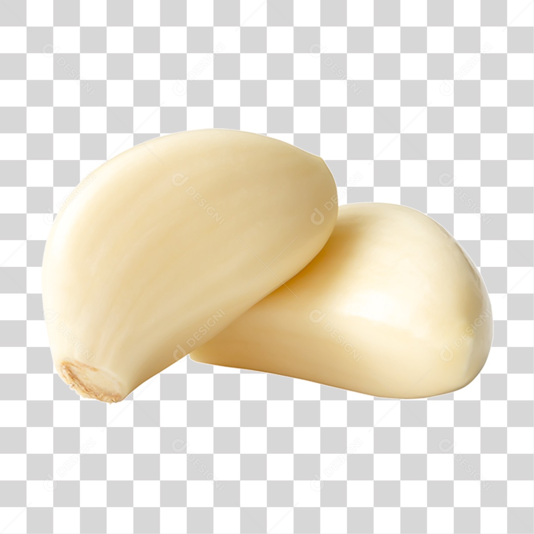 Dentes de Alho sem Casca PNG Transparente