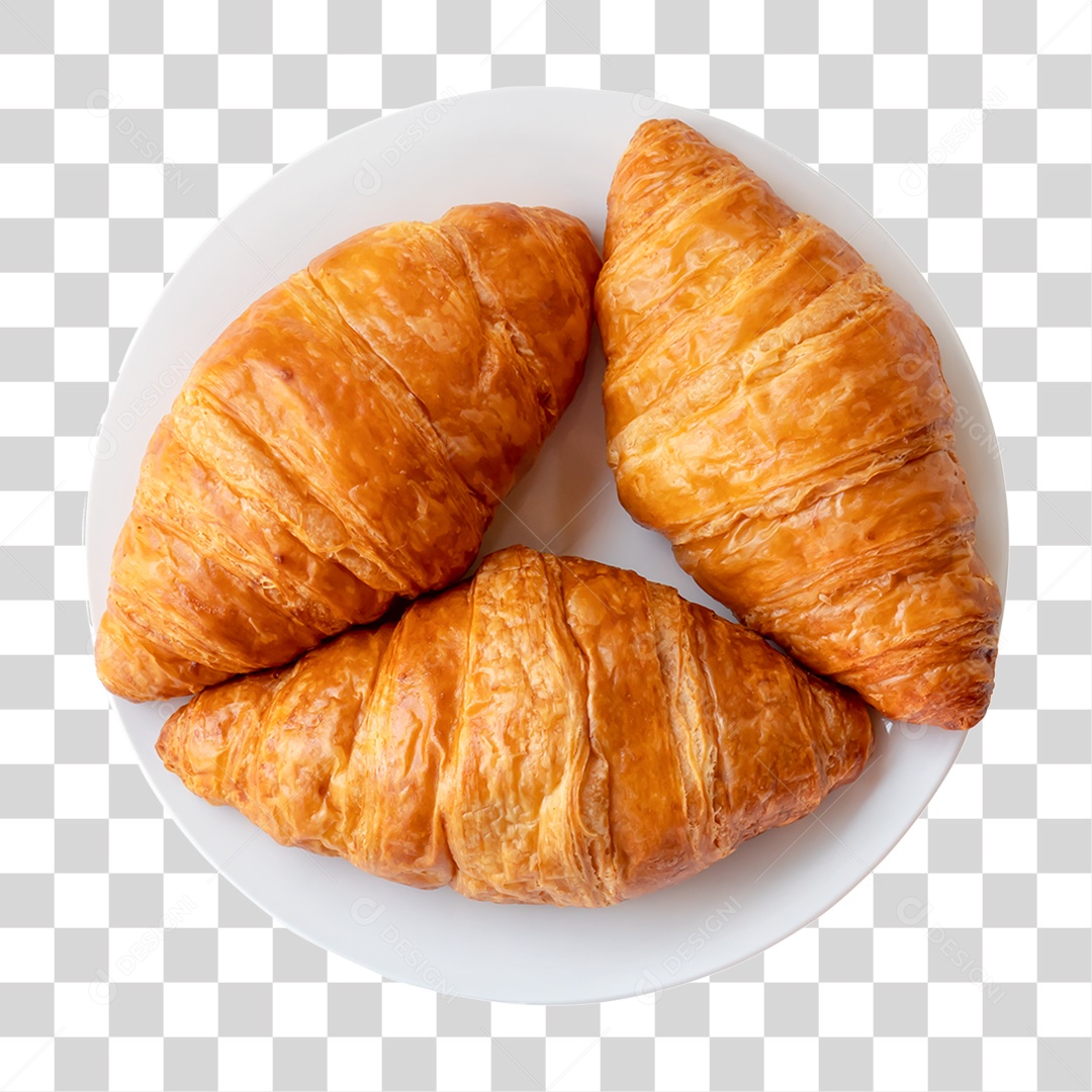 Croissant Assado PNG Transparente