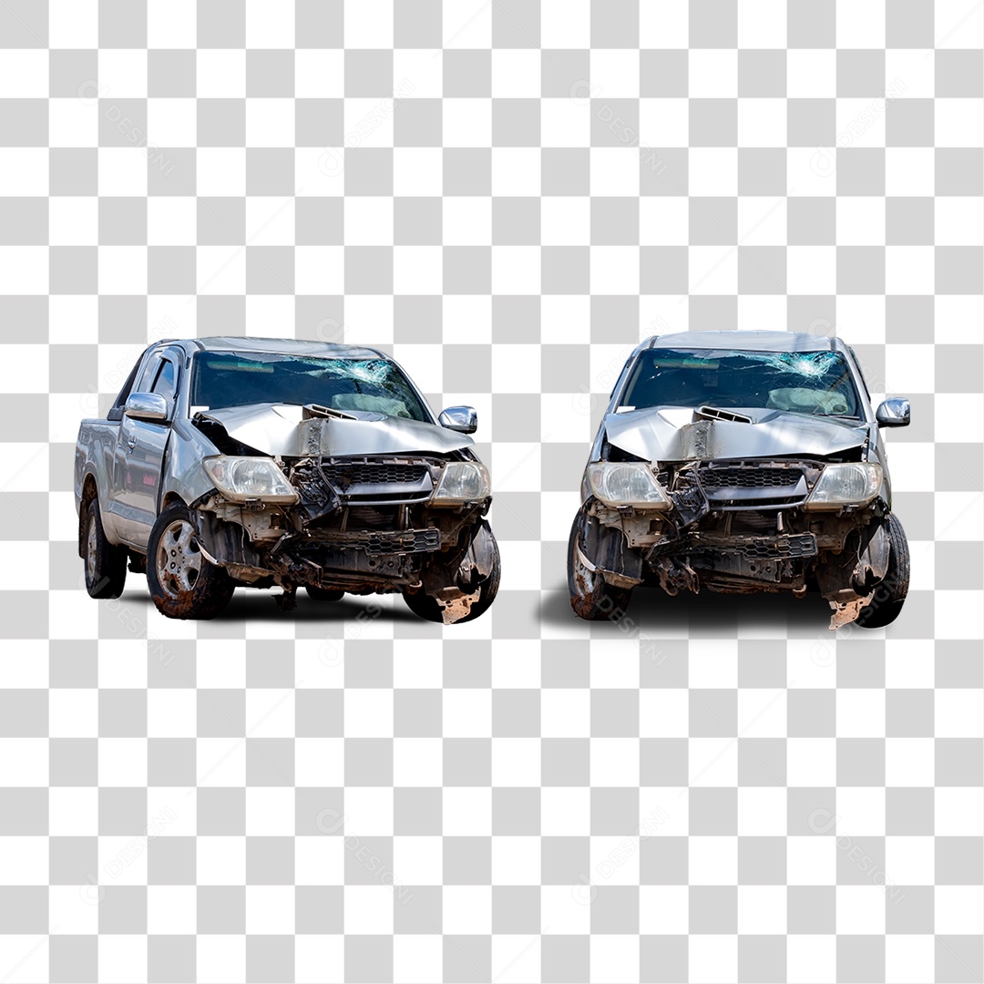 Carros Batidos Funilaria PNG Transparente
