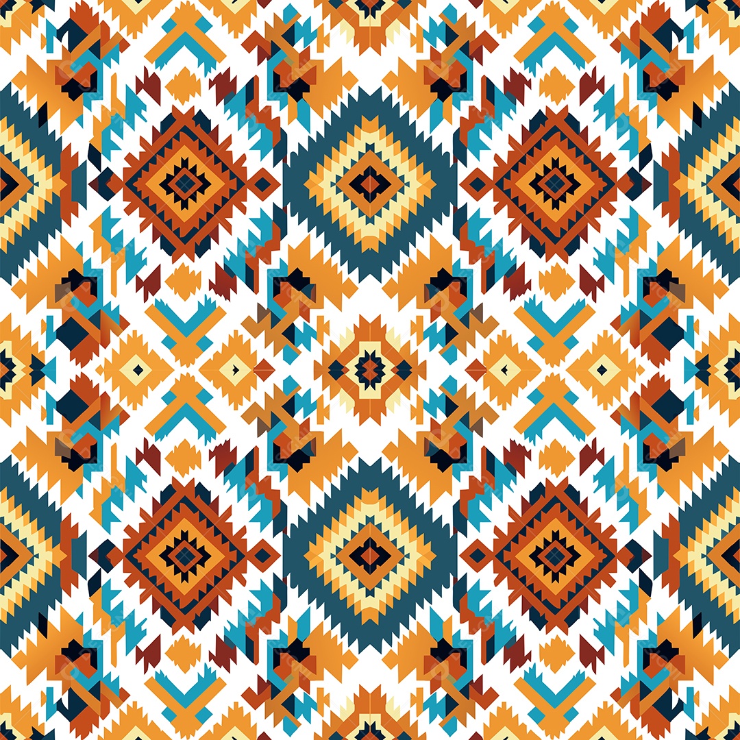 Padrão de Tapete Ilustração Vetor EPS