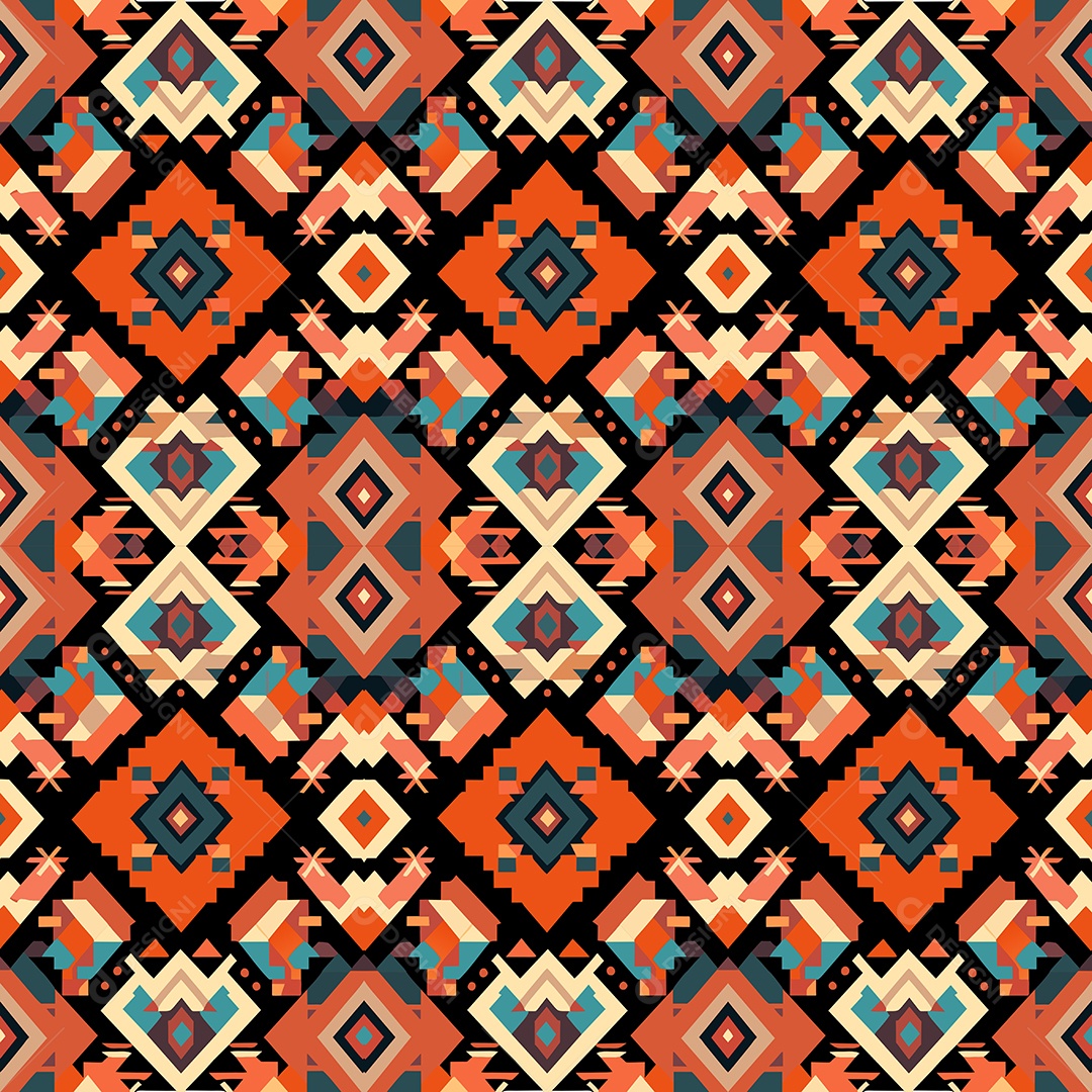 Padrão de Tapete Ilustração Vetor EPS