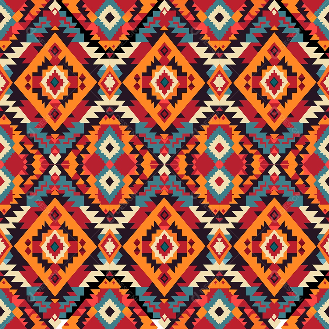 Padrão de Tapete Ilustração Vetor EPS