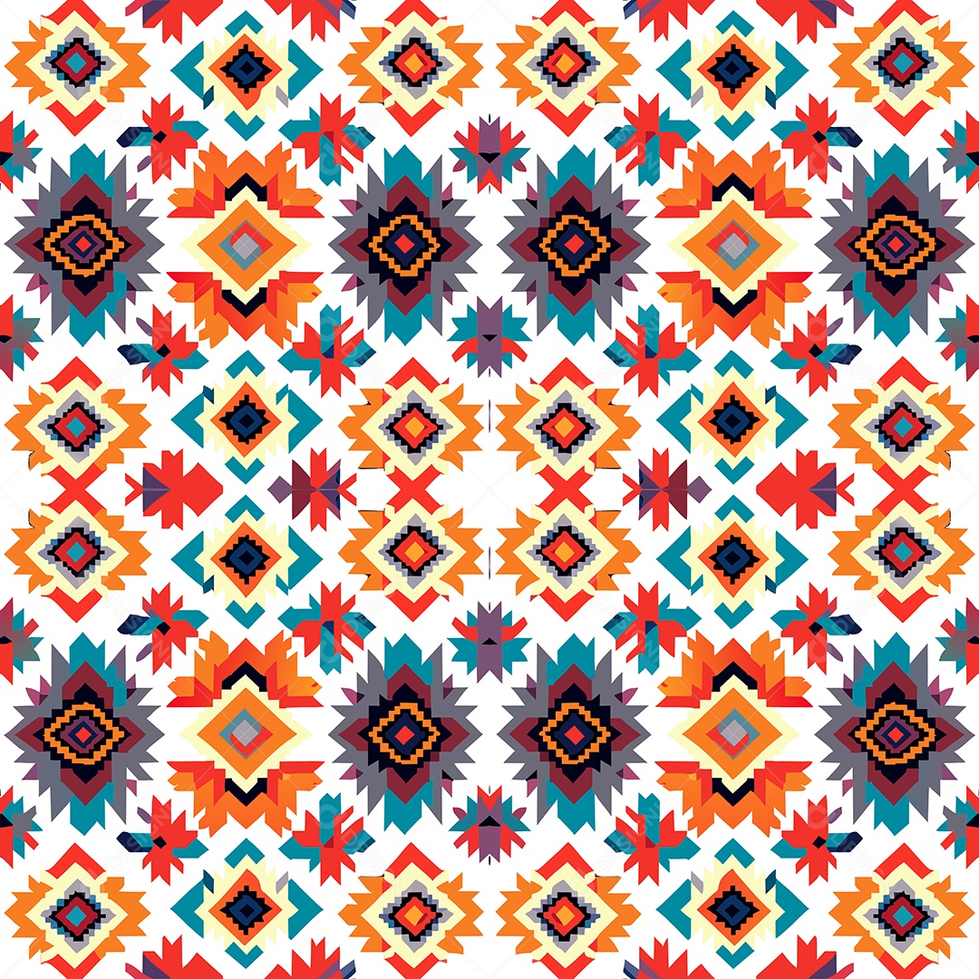 Padrão de Tapete Ilustração Vetor EPS