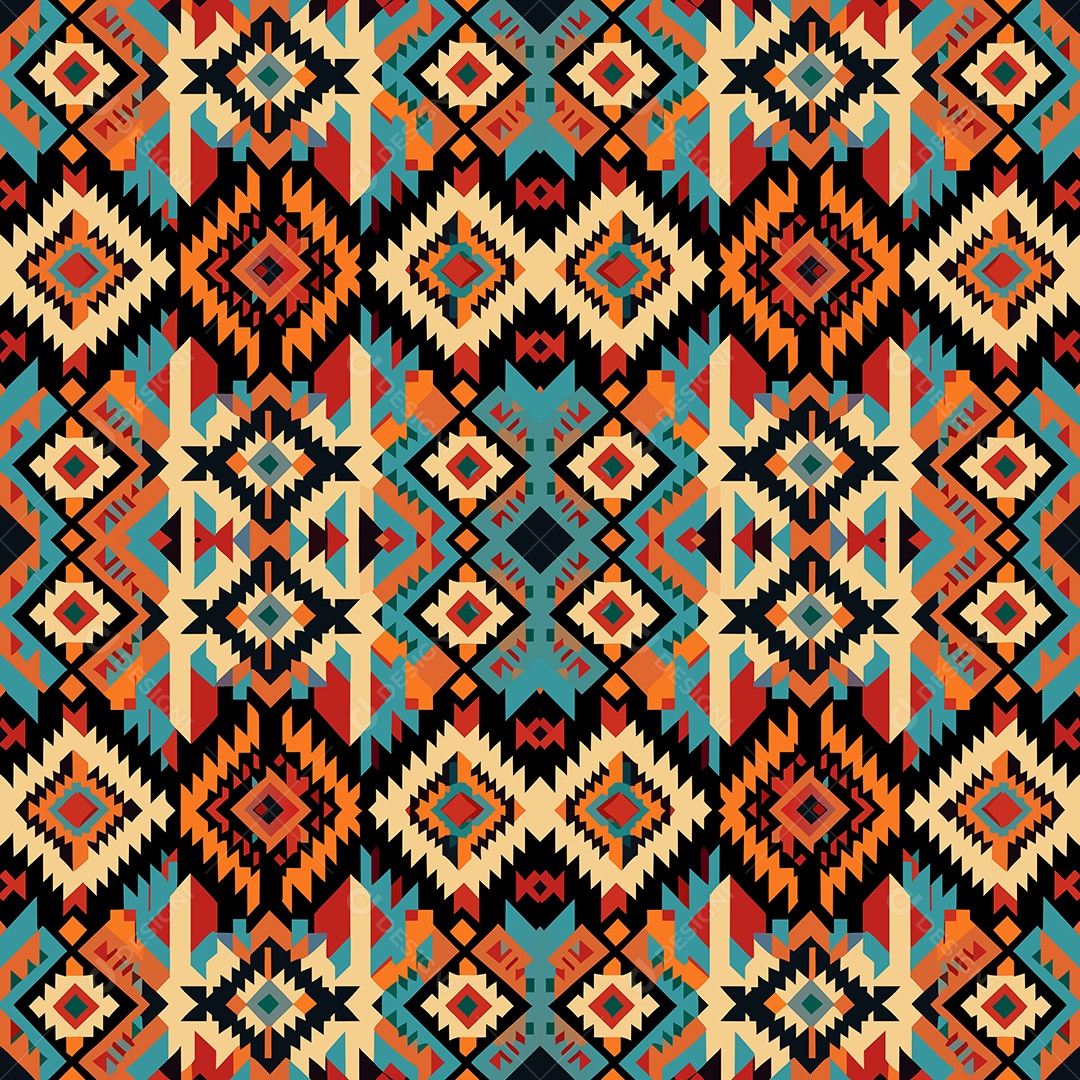 Padrão de Tapete Ilustração Vetor EPS