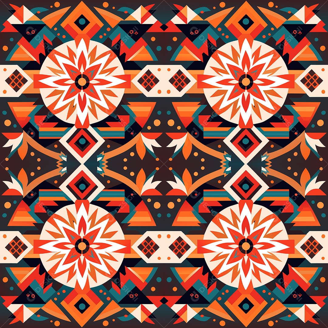 Padrão de Tapete Ilustração Vetor EPS