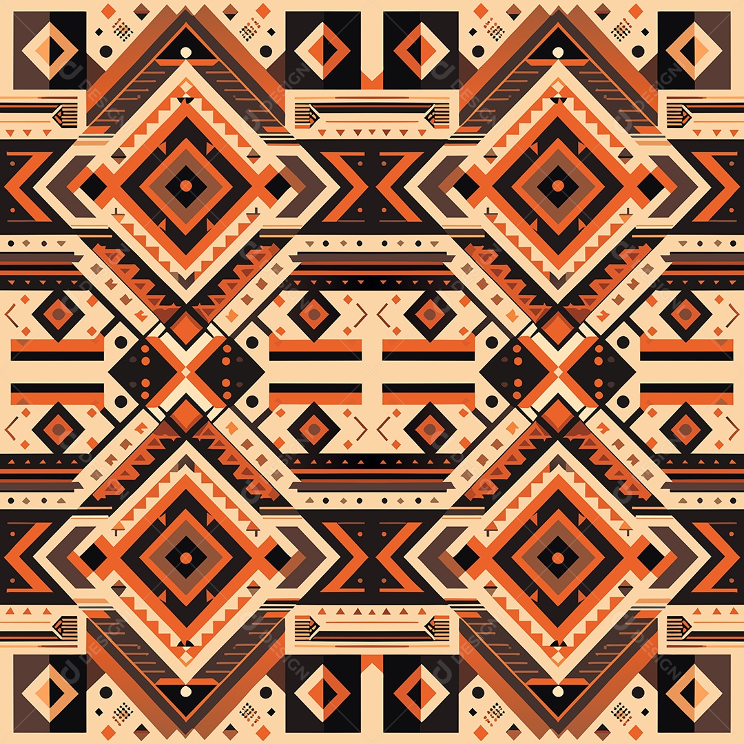 Padrão de Tapete Ilustração Vetor EPS