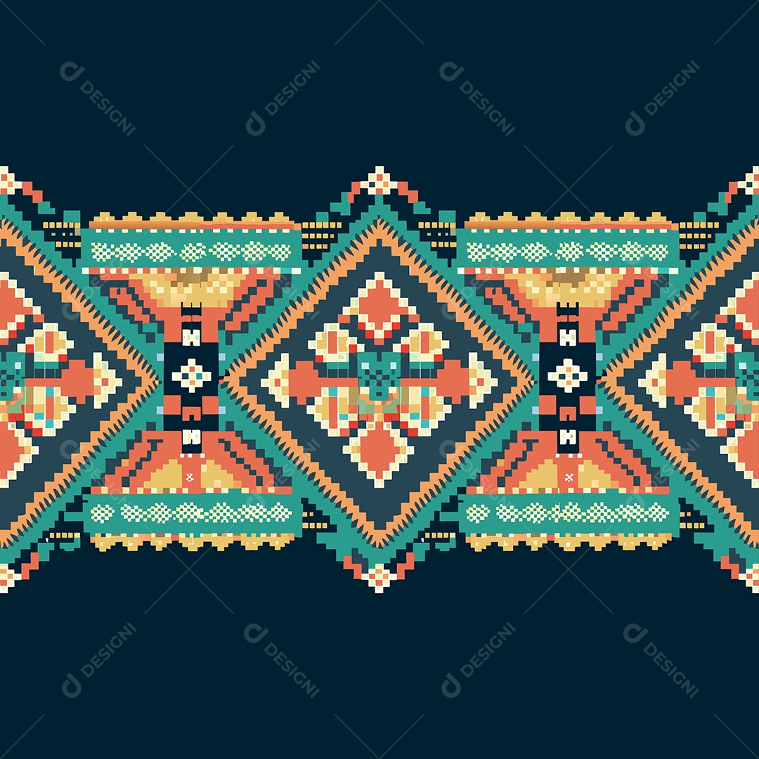 Padrão de Tapete Ilustração Vetor EPS