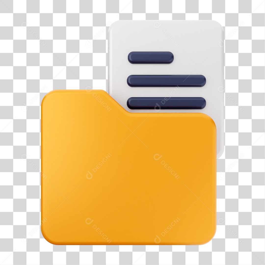 Pasta de Arquivos PNG Transparente