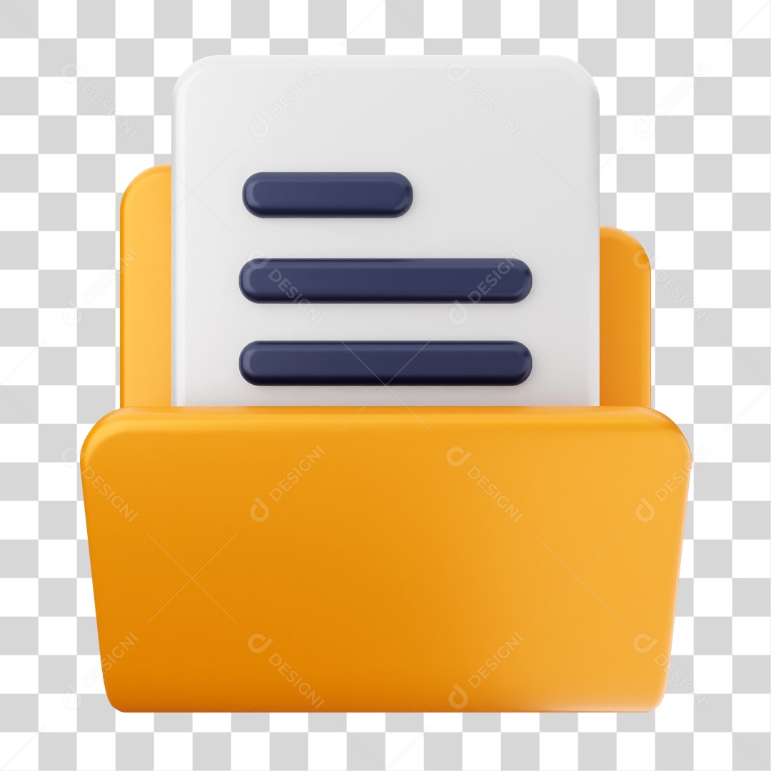 Pasta de Arquivos PNG Transparente