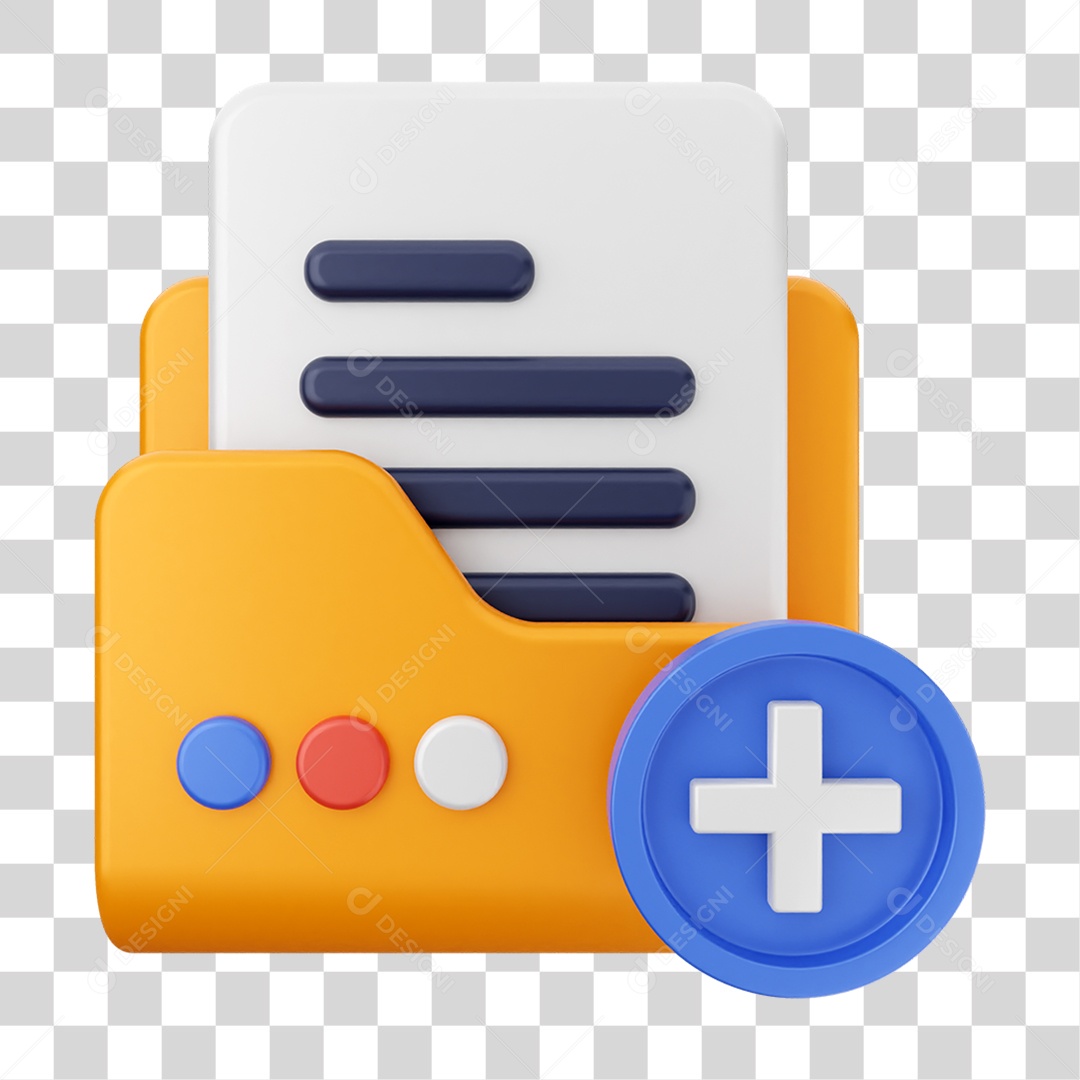 Pasta de Arquivos PNG Transparente