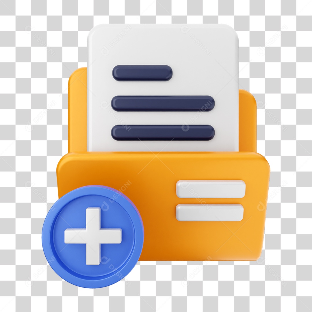 Pasta de Arquivos PNG Transparente