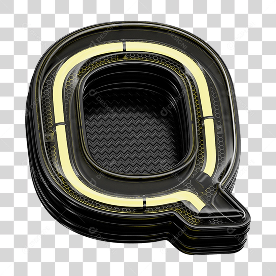 Elemento 3D Caixa de Texto para Composição PNG Transparente