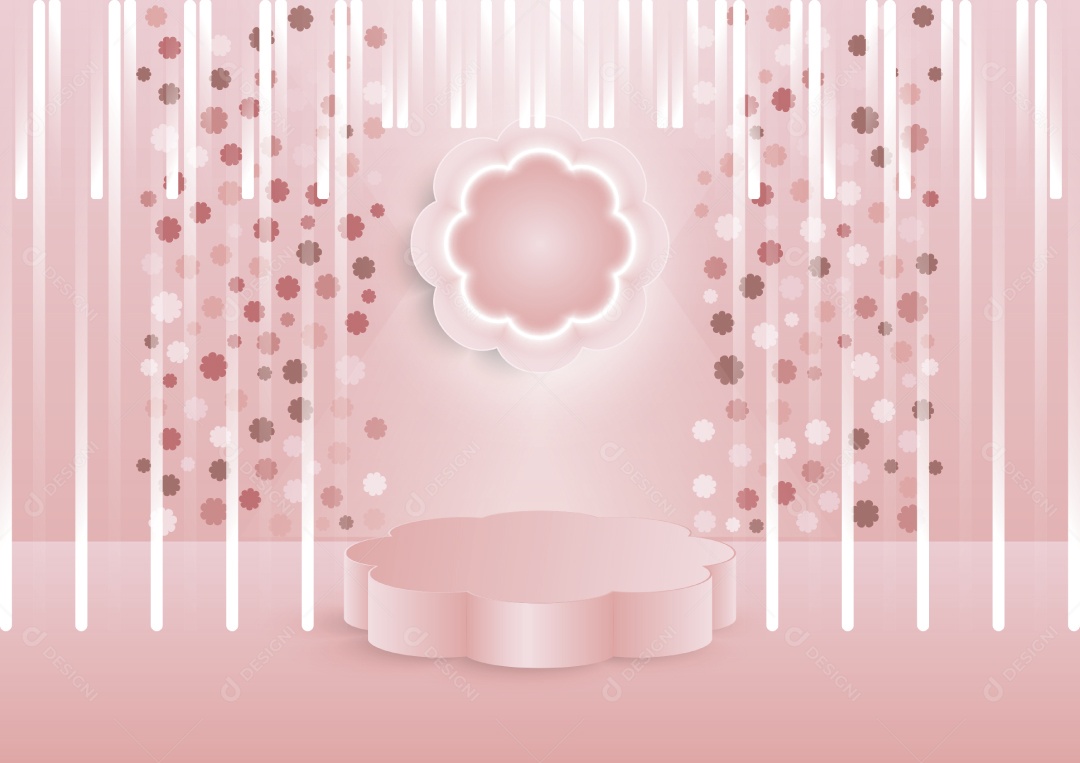 Modelo de Pódio Ilustração Vetor EPS Editável