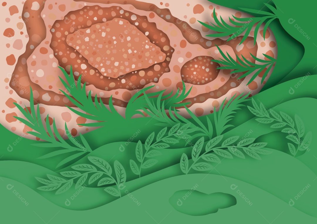 Background de Cortes de Papel Ilustração Vetor EPS