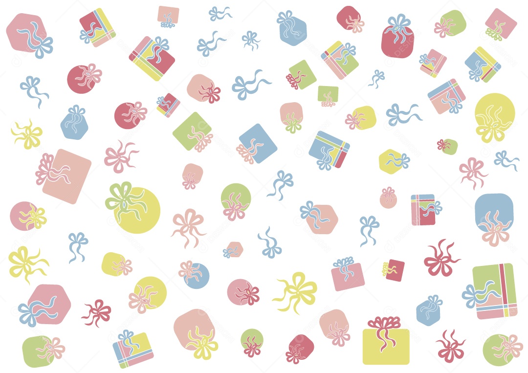Background de Presentes Ilustração Vetor EPS