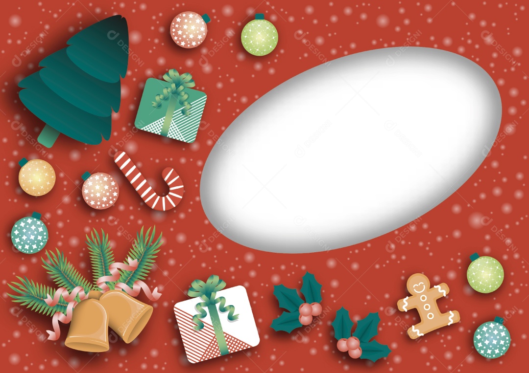 Background de Natal Ilustração Vetor EPS