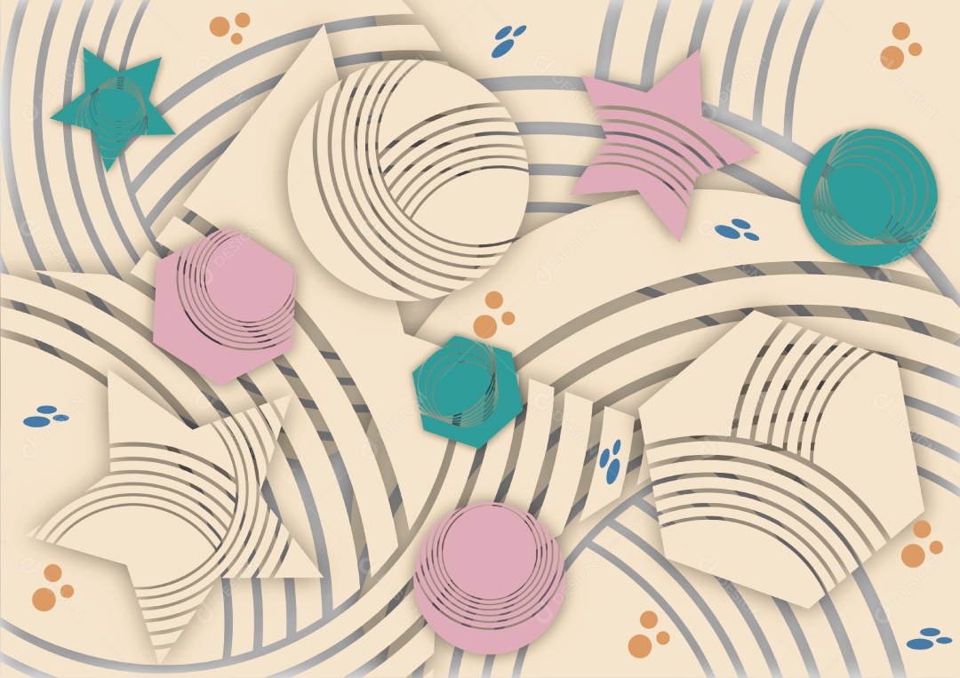 Background Geométrico Ilustração Vetor EPS