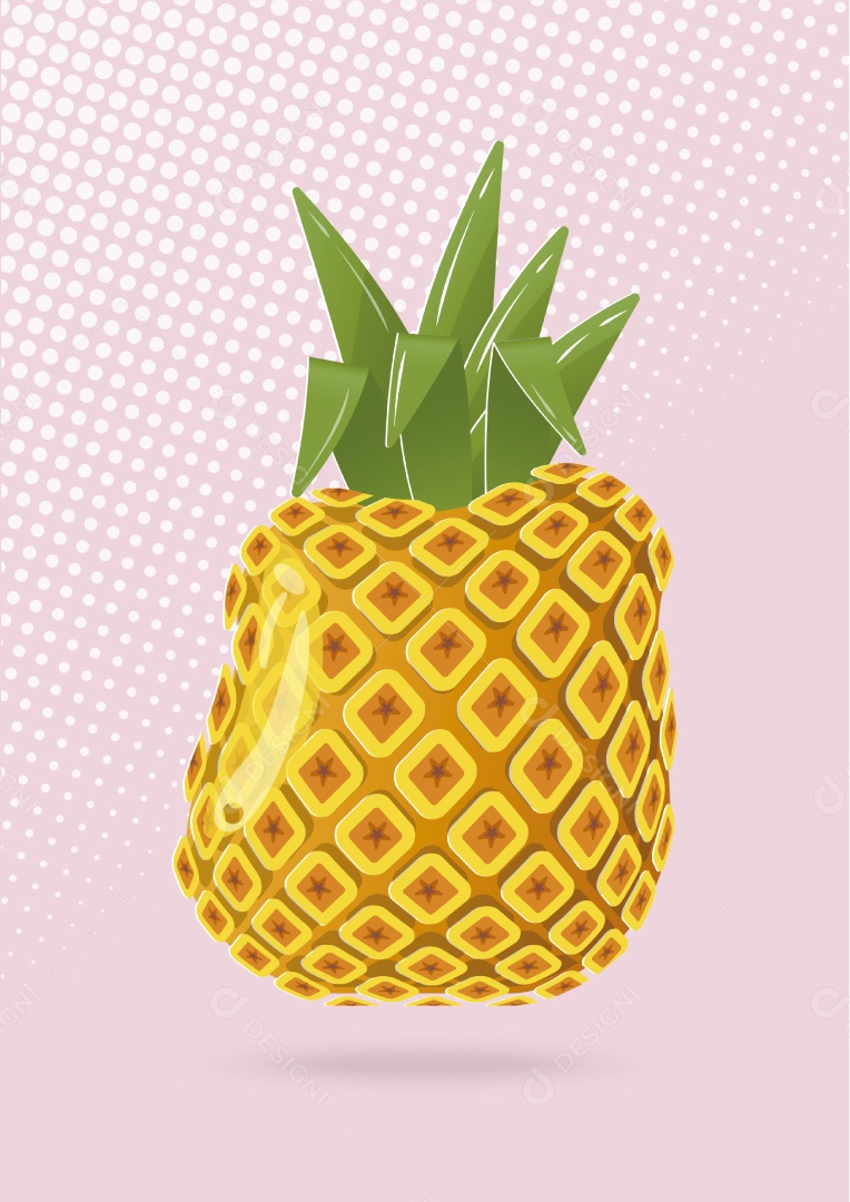 Abacaxi Ilustração Vetor EPS