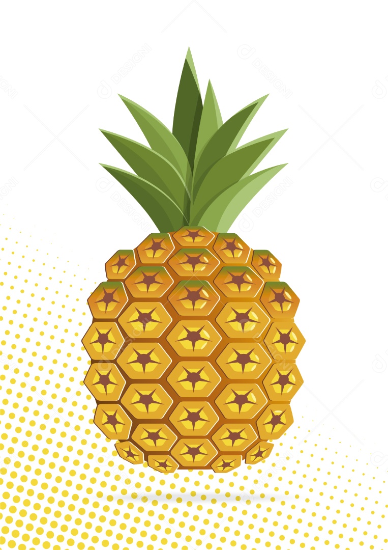 Abacaxi Ilustração Vetor EPS