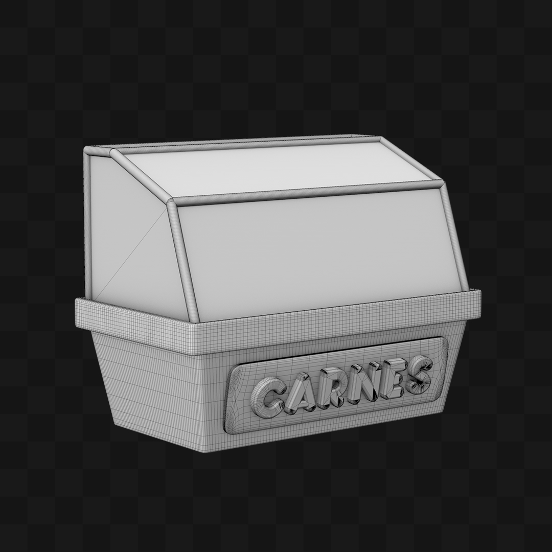 Açougue Cartoon - Modelo 3D