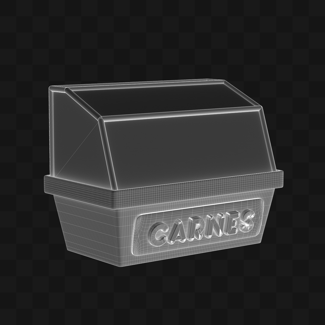 Açougue Cartoon - Modelo 3D